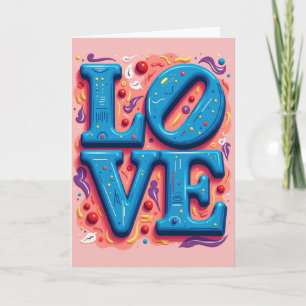 Tarjeta de Arte de Amor Simple