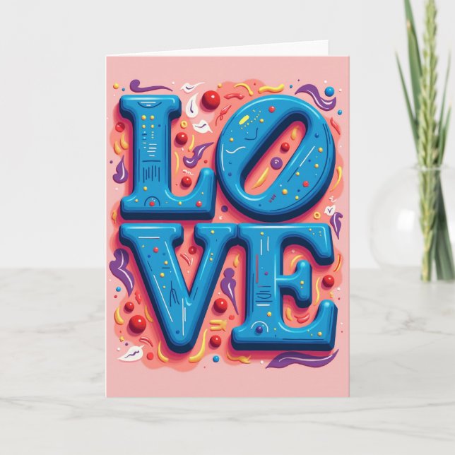Tarjeta de Arte de Amor Simple (Anverso)
