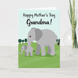 Tarjeta de arte de animal de la mamá más dulce