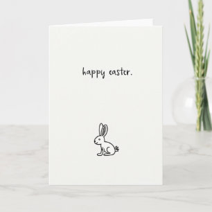 Tarjeta de arte de animal de Pascua feliz