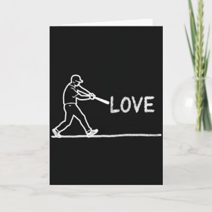 Tarjeta de arte de béisbol Amor del Juego