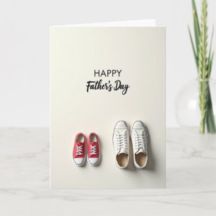 Tarjeta de Arte de Calzado del Día del Padre