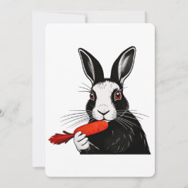 Tarjeta de arte de conejo