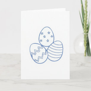 Tarjeta de arte de contornos festivos