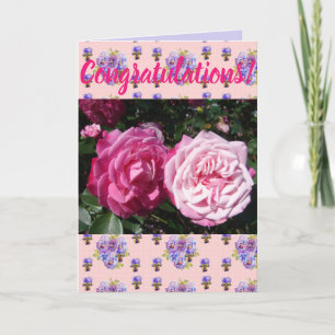 Tarjeta de arte de contratuercas florales de flore