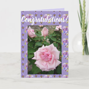 Tarjeta de arte de contratuercas florales de flore