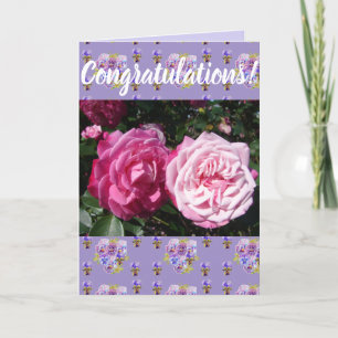 Tarjeta de arte de contratuercas florales de flore