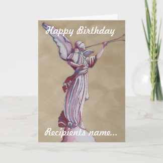 Tarjeta de arte de cumpleaños feliz personalizada