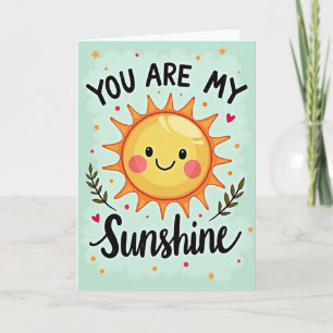 Tarjeta de arte de cumpleaños Sunshine