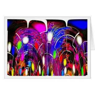Tarjeta de arte de curación de cristal