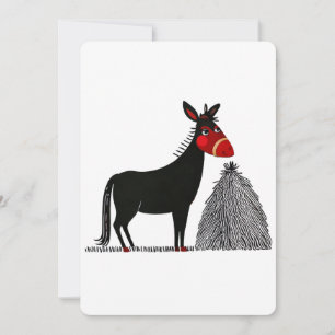 Tarjeta de arte de Donkey