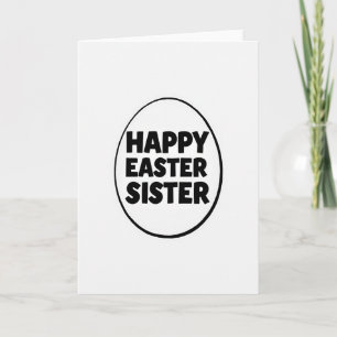 Tarjeta de arte de elipse de hermana de Pascua