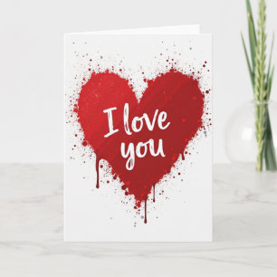 Tarjeta de arte de explosión de amor