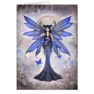 Tarjeta de arte de fantasía de Hada Azul por Molly