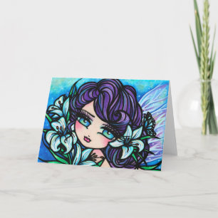 Tarjeta de arte de fantasía de Lily de Pascua por 