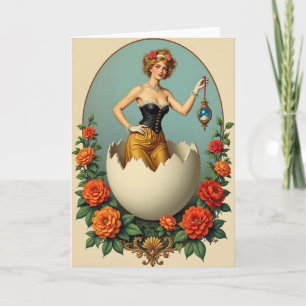 Tarjeta de arte de fantasía de renacimiento elegan
