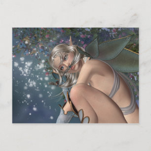 Tarjeta de arte de fantasía - Hada preocupada - Ar