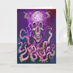 Tarjeta de arte de fantasía oscura