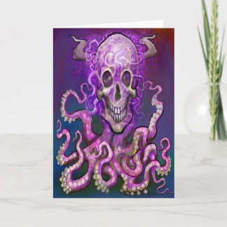 Tarjeta de arte de fantasía oscura