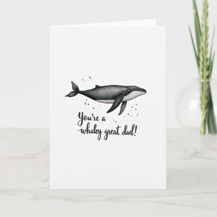 Tarjeta de arte de gran papá Whaley