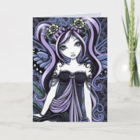 Tarjeta de arte de hadas "Cassandra" violeta marip