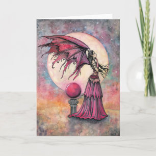Tarjeta de Arte de Hadas de Fantasía Crepuscular p