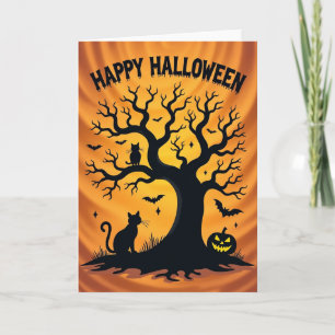 Tarjeta de Arte de Halloween Feliz