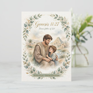 Tarjeta de Arte de Haran 5x7 - Génesis 11:27