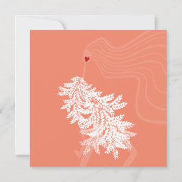 Tarjeta de arte de ilustración de moda de estilo v