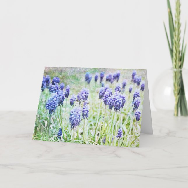 Tarjeta de arte de la impresionista Artsy Hyacinth (Anverso)