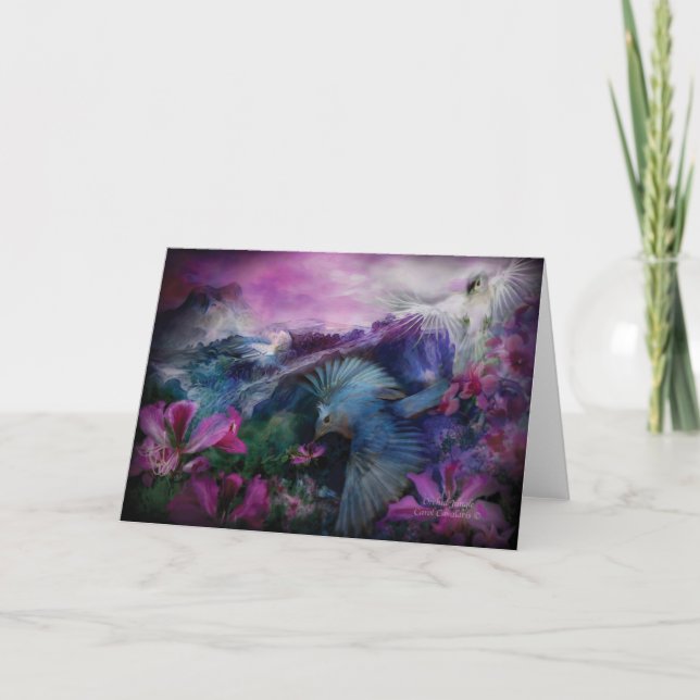 Tarjeta de arte de la jungla orquídea (Anverso)