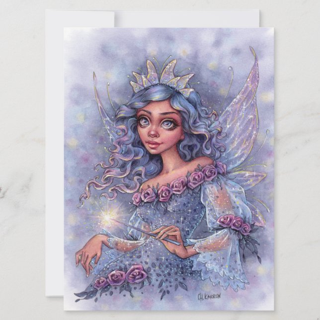Tarjeta de arte de la mujer de fantasía de la lech (Anverso)