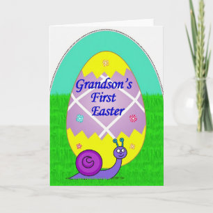 Tarjeta de arte de la primera Pascua del nieto