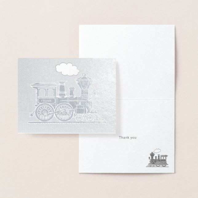 Tarjeta de arte de línea ferroviaria del tren de v (Demostración)