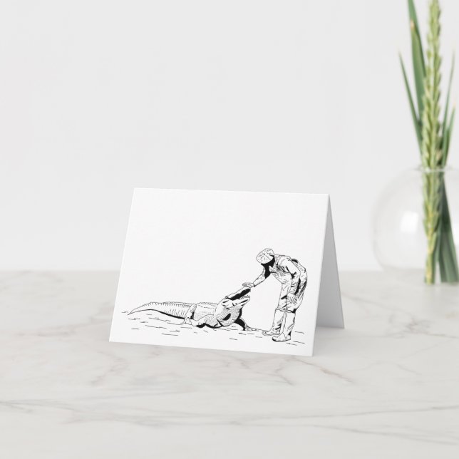 Tarjeta de arte de líneas de lagarto (Anverso)