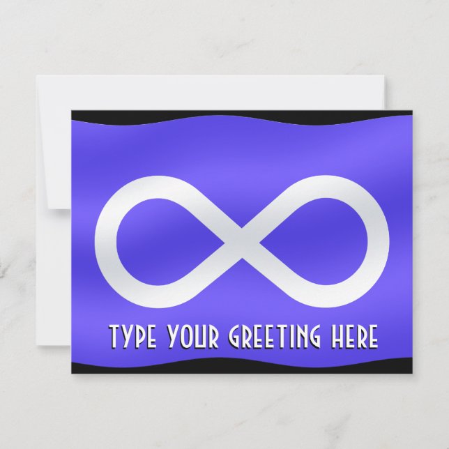 Tarjeta de arte de Metis Flag Invitaciones persona (Anverso)