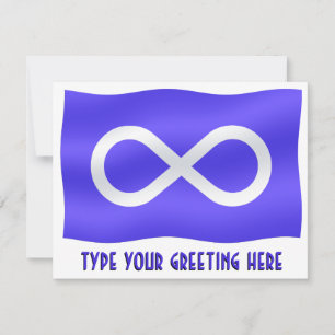Tarjeta de arte de Metis Flag Invitaciones persona
