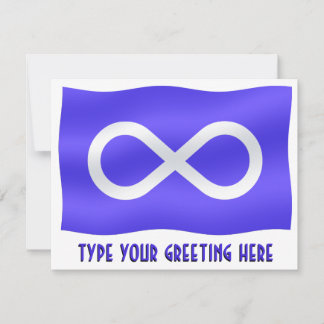Tarjeta de arte de Metis Flag Invitaciones persona
