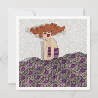 Tarjeta de arte de moda floral hada día soñador La