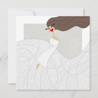 Tarjeta de Arte de Moda Fluid Ivory Muse