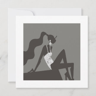 Tarjeta de arte de moda glamuroso para fiesta en l
