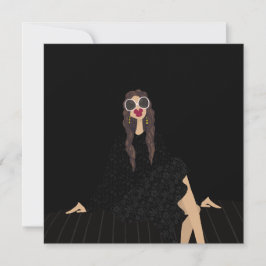Tarjeta de arte de moda Midnight Muse
