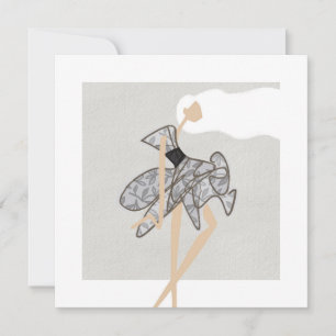 Tarjeta de arte de moda Sheer Motion Muse Glam