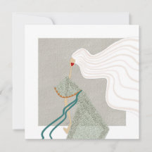 Tarjeta de arte de moda Ultra Chic Lady Bella