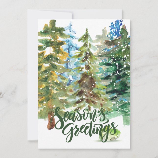 Tarjeta de arte de navidad para saludos de tempora (Anverso)