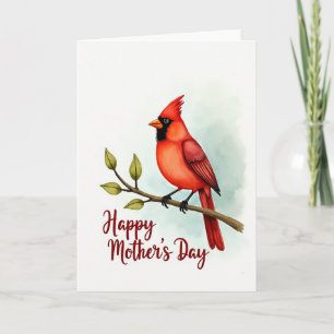 Tarjeta de arte de pájaro del día feliz de las mad