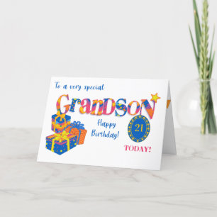 Tarjeta de arte de palabra de regalo de cumpleaños
