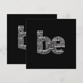 Tarjeta de arte de palabras - Tarjeta de saludo mo