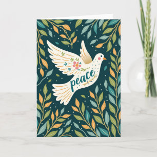 Tarjeta de arte de paloma pacífica