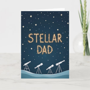 Tarjeta de Arte de Papá Estelar